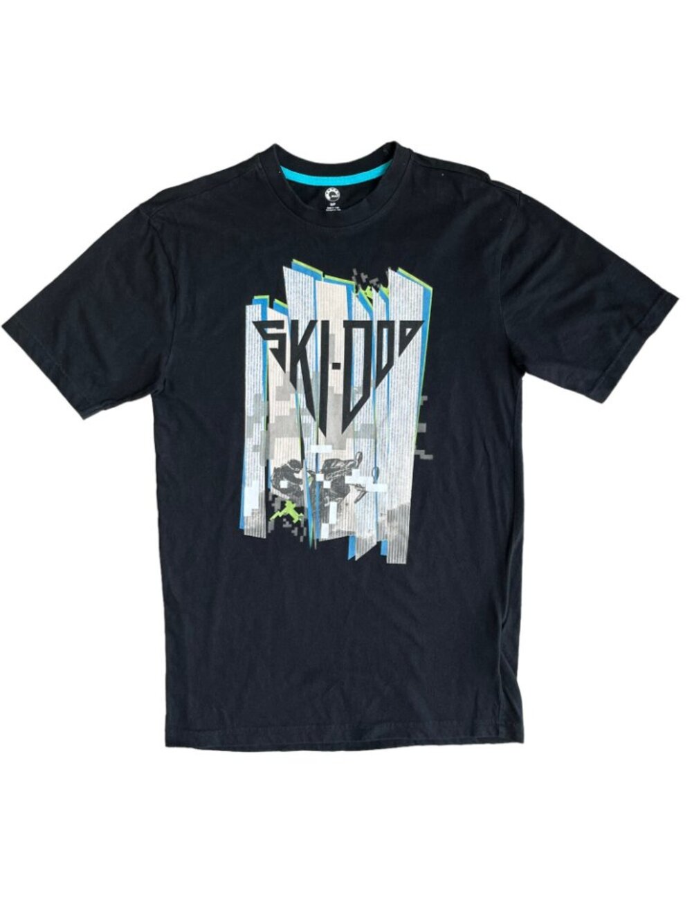BRP Ski-doo T-shirt SIze Small Graphic Spellout Short Sleeve black